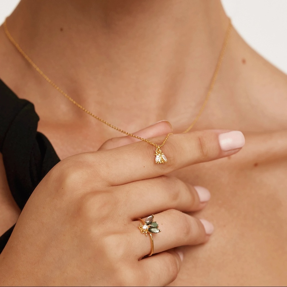 18k gold plated ring